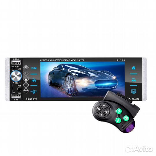 Автомагнитола 1DIN сенсорная с камерой