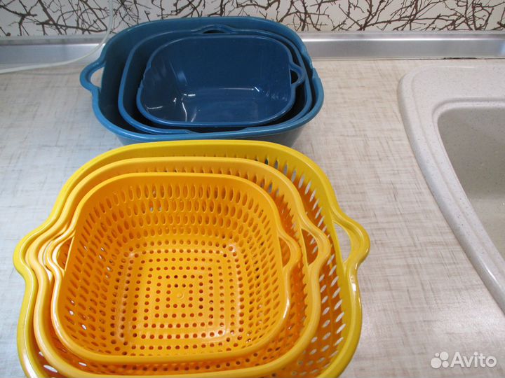 Набор дуршлагов с миской 6 в 1 