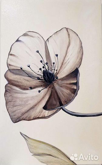 Интерьерная картина Цветы-Вуаль