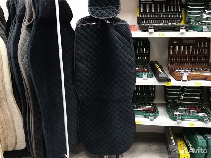 Накидки на сиденья чехол алькантара с боковинами