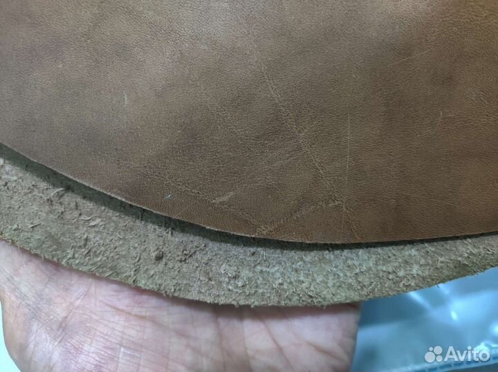 Стельки кожаные, коричневые 2,4-2,6 мм (до 37р.)