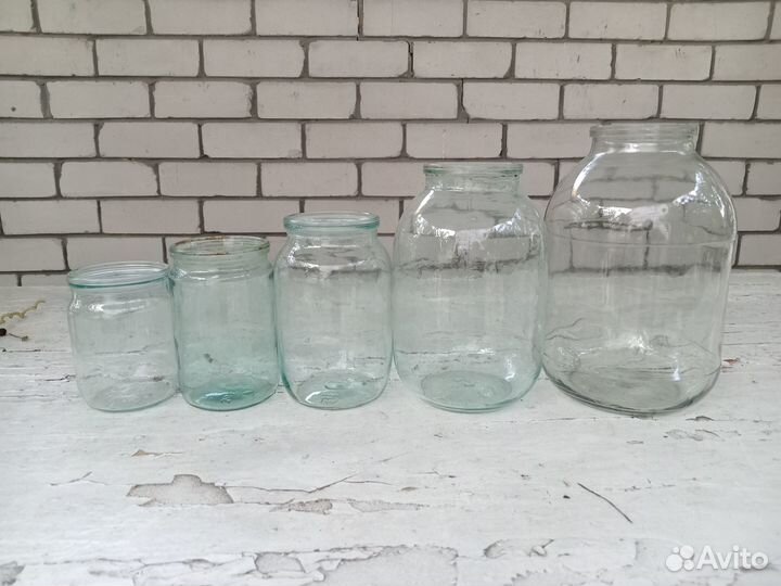 Банки стеклянные разные