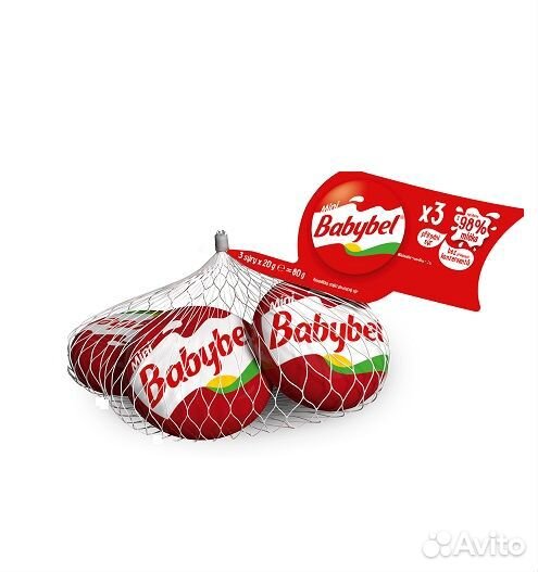 Сыр babybel бэбибель original 3 шт в сетке