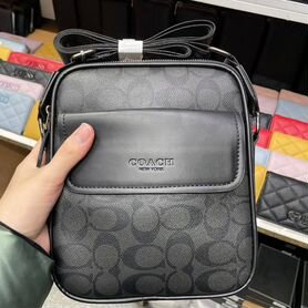 Мужская сумка coach через плечо