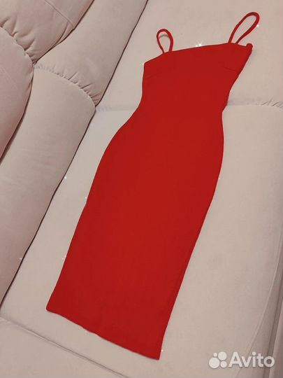 Платье красное, размер 42-46