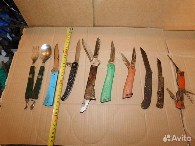 10 старинных, складных,перочинных ножей СССР.в инт