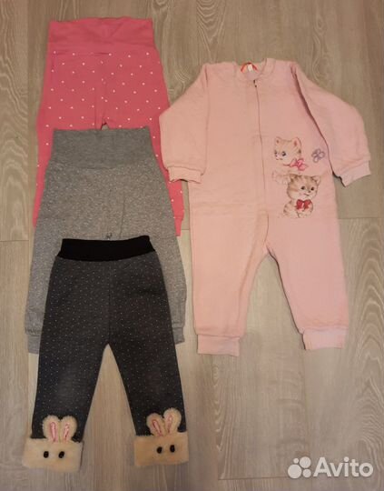 Одежда для девочки на 12-18 мес., р.86