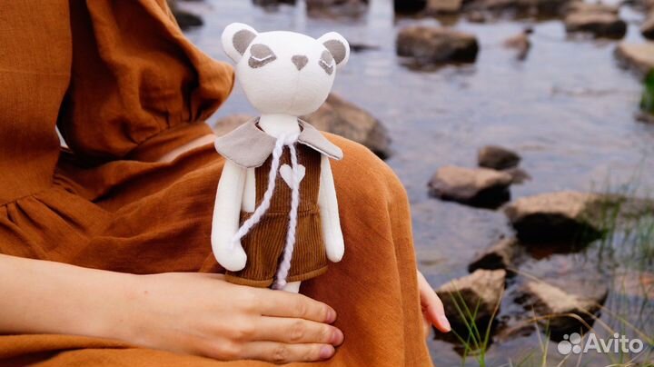 Эко Игрушка мишка Тедди ручной работы