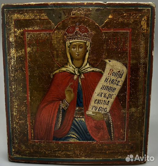 Икона старинная св. параскева пятница