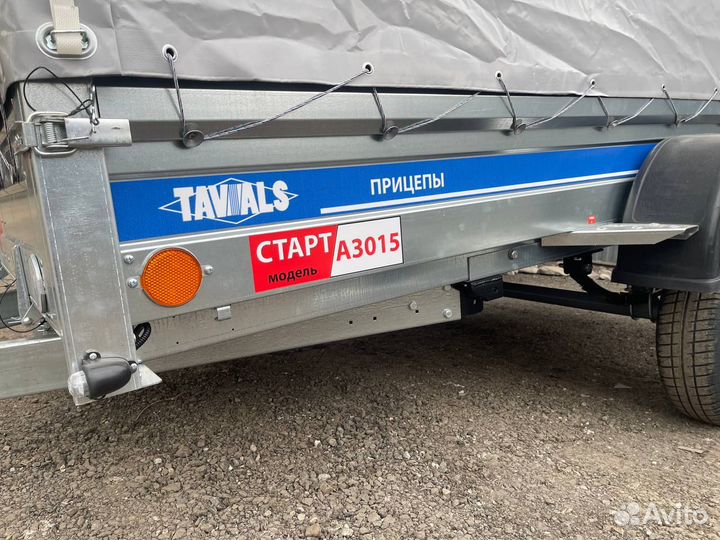 Прицеп легковой, Tavials 3 х1,5 с тентом Аэро