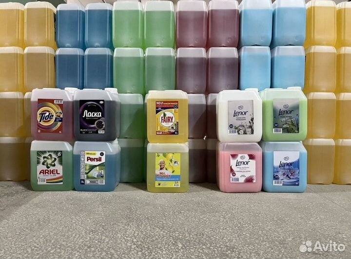 Гели для стирки, кондиционеры 5 л Оптом