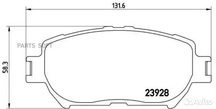 P83062 Brembo Колодки тормозные дисковые перед