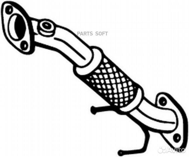 Труба приёмная hyundai I20 15