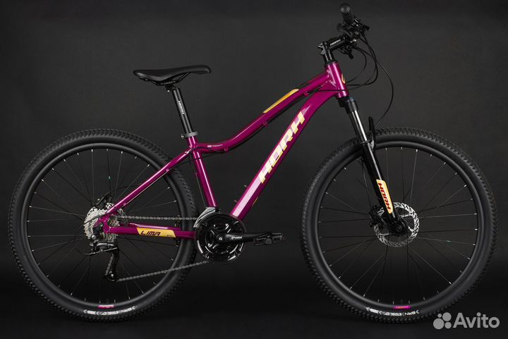 Велосипед horh lima LHD 7.2 27.5 (2023) Purple-Whi
