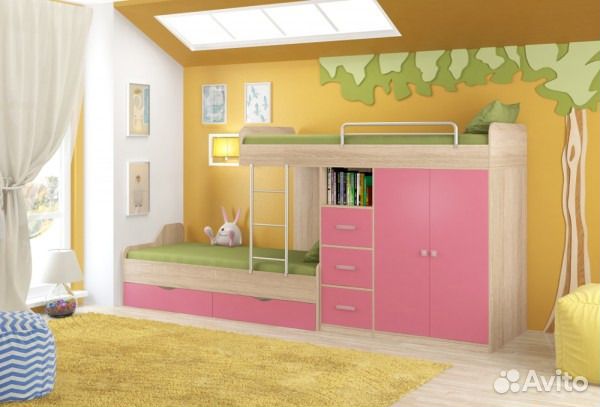 Кровать двухъярусная дельта