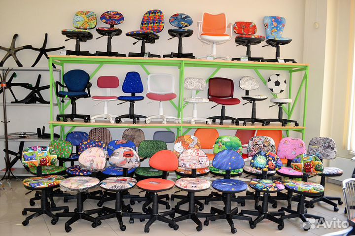 Кресло детское Стар белый пластик