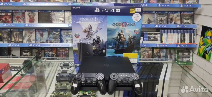 Sony Playstation 4 Pro 1Tb v.3 + Dualshock - обмен