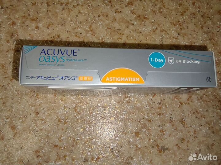 Линзы acuvue oasys astigmatism однодневные