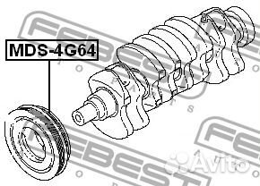 Febest MDS-4G64 Шкив коленвала