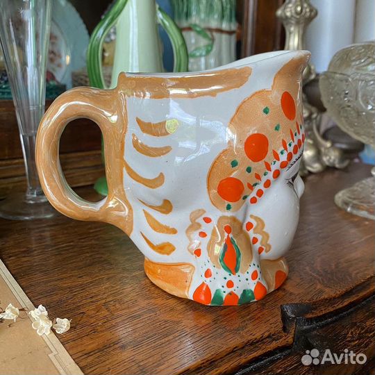 Старинная кружка молоко СССР лфз