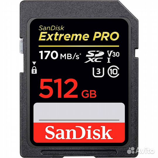 Карта памяти 512GB SanDisk Class 10 Pro V30 UHS-I