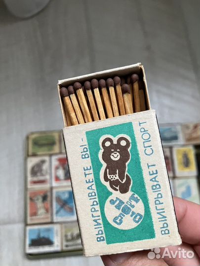 Спички СССР в деревянном коробке