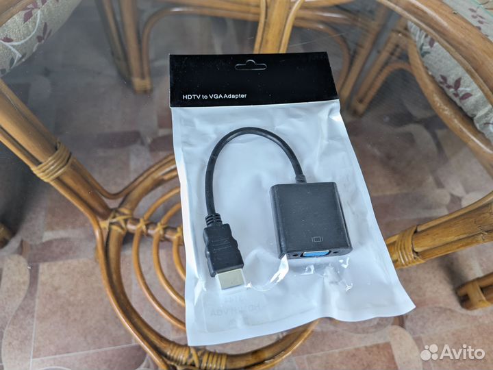 Переходник конвертер hdmi VGA (чит. описание)