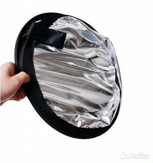 Лайт диск отражатель 90х120см 2в1 белый серебро