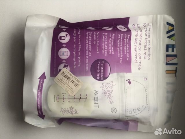 Покет для хранения и заморозки материнского молока