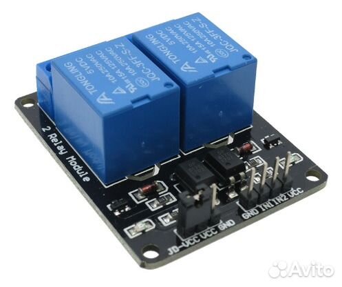 Модуль реле 2-х канальный для Arduino (ардуино)
