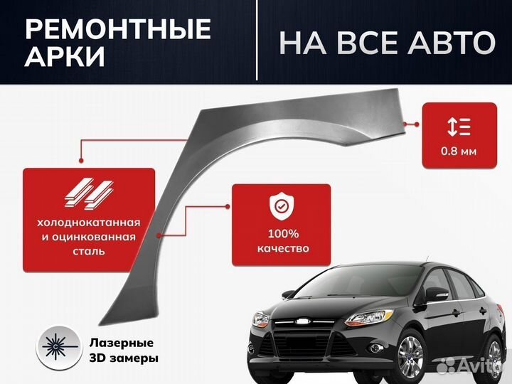 Комплект арок Chevrolet Aveo (T250)