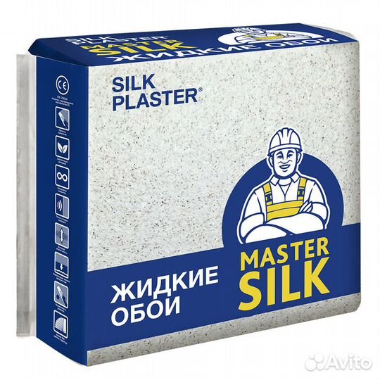 Жидкие обои Silk Plaster Мастер-Шелк MS-125 серые