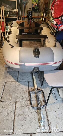 Лодка пвх с мотором и прицепом