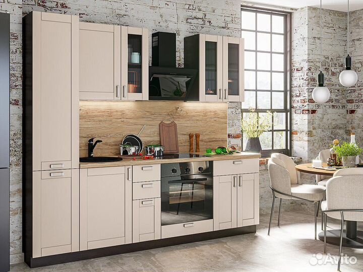 Кухня Лофт 02 прямая