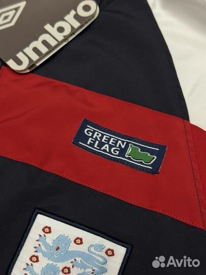 Ретро ветровка сборной Англии 1998 синяя L XL