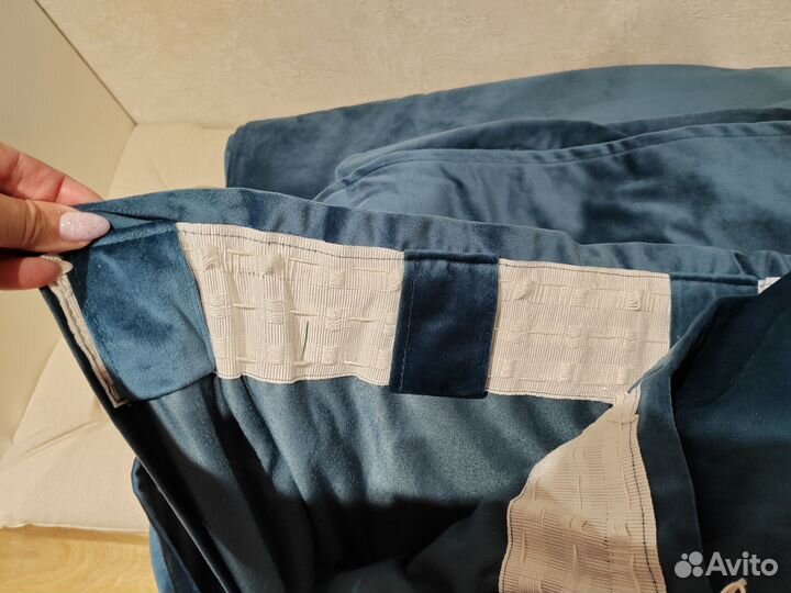 Шторы Inspire 200х280, комплект 2 шторы, синий