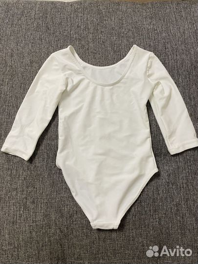 Купальник гимнастический белый 116