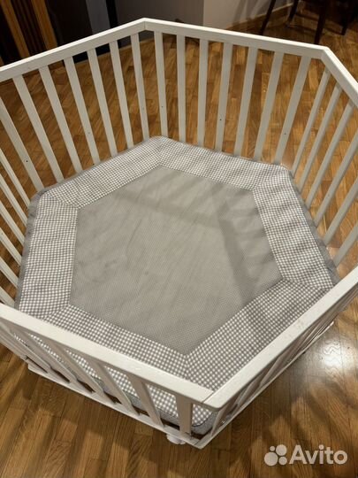 Детский шестиугольный манеж с бампером Roba