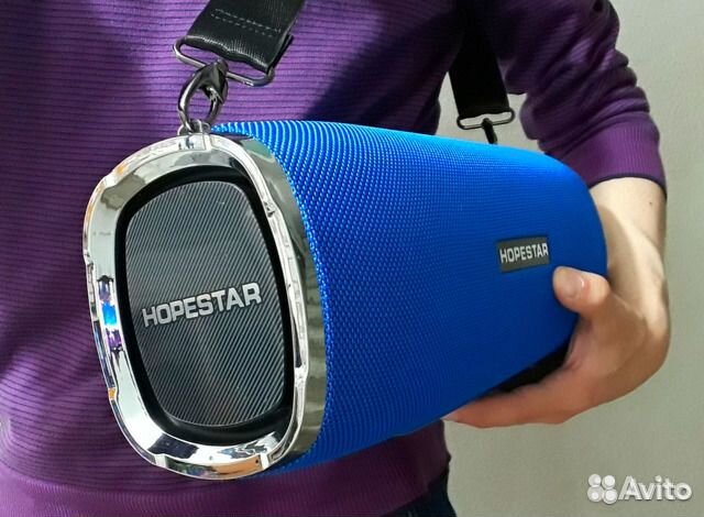 Портативная колонка Hopestar A6 Оригинал 35Вт Синя