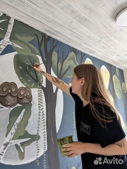Роспись стен, детских комнат. Художник