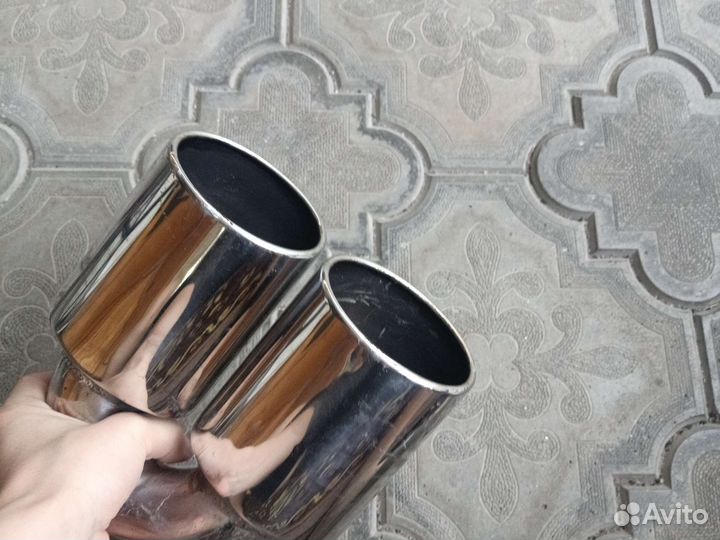 Насадка на глушитель раздвоенная