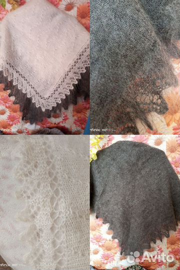 Пуховый платок шаль