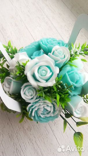 Букет из мыльных цветов