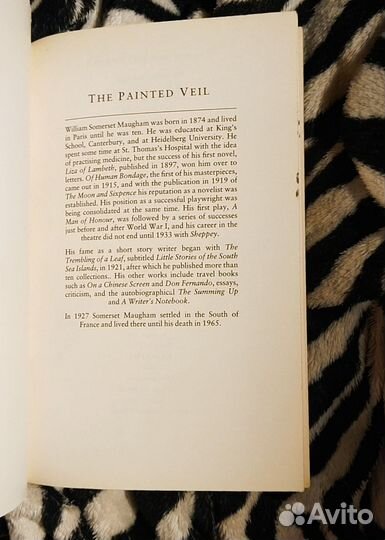 W. Somerset Maugham. the painted veil