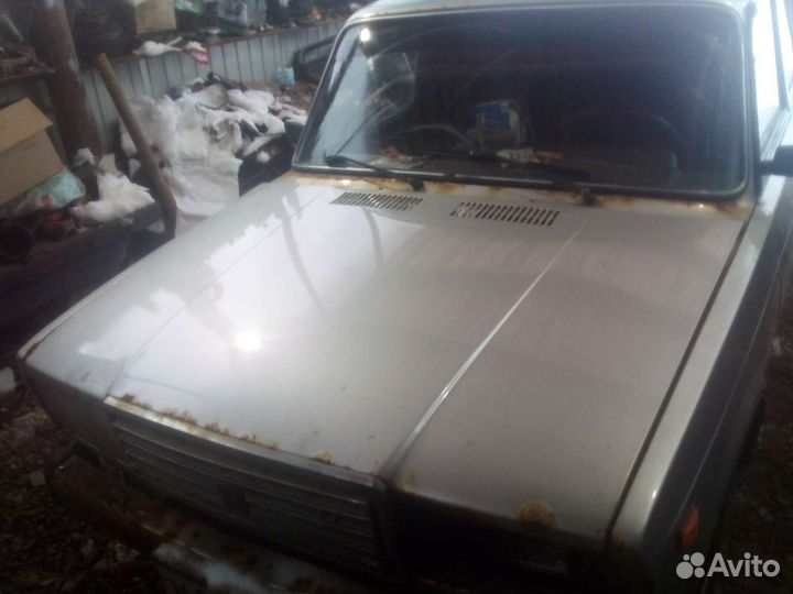 Капот ваз 2107 серебристый металлик