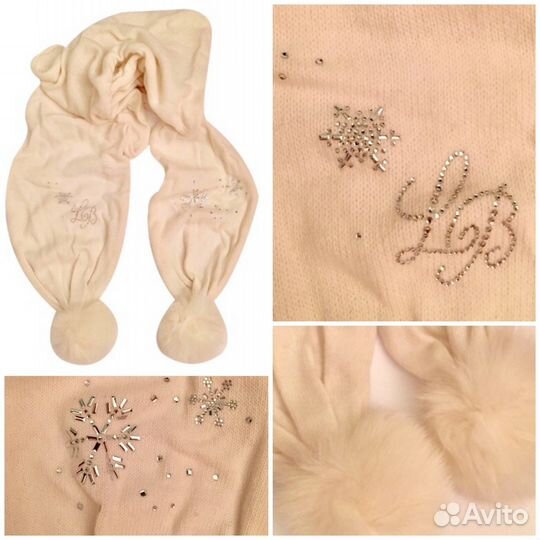 Шарф Laura Biagiotti с мехом/Blumarine/Iceberg New