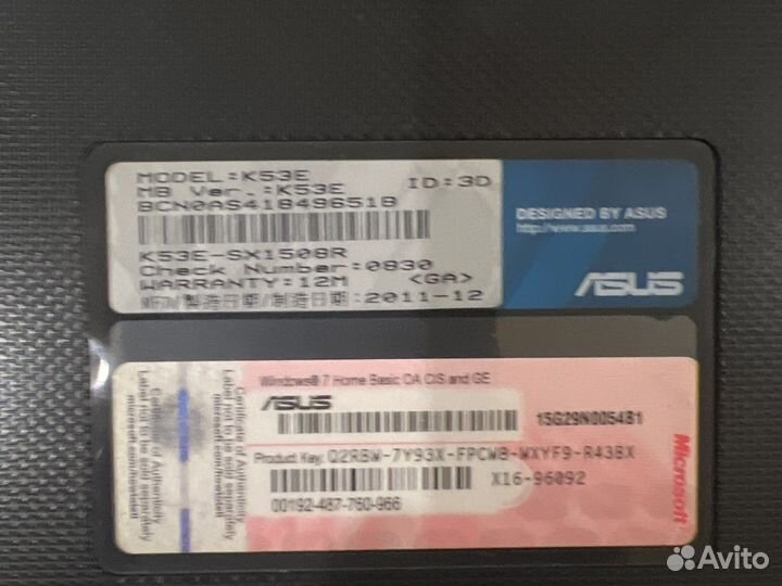 Ноутбук Asus