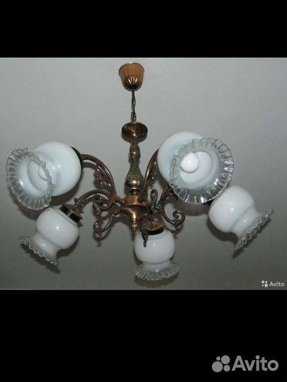 Люстра и бра латунь,бронза