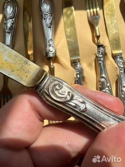 Винтажный solingen серебро 800 пр