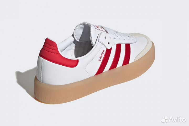 Adidas Sambae White Better Scarlet Gum